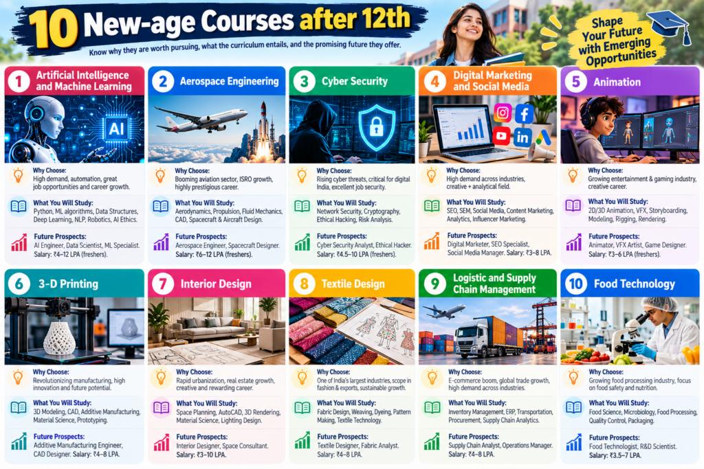 10 New Age Courses After 12th