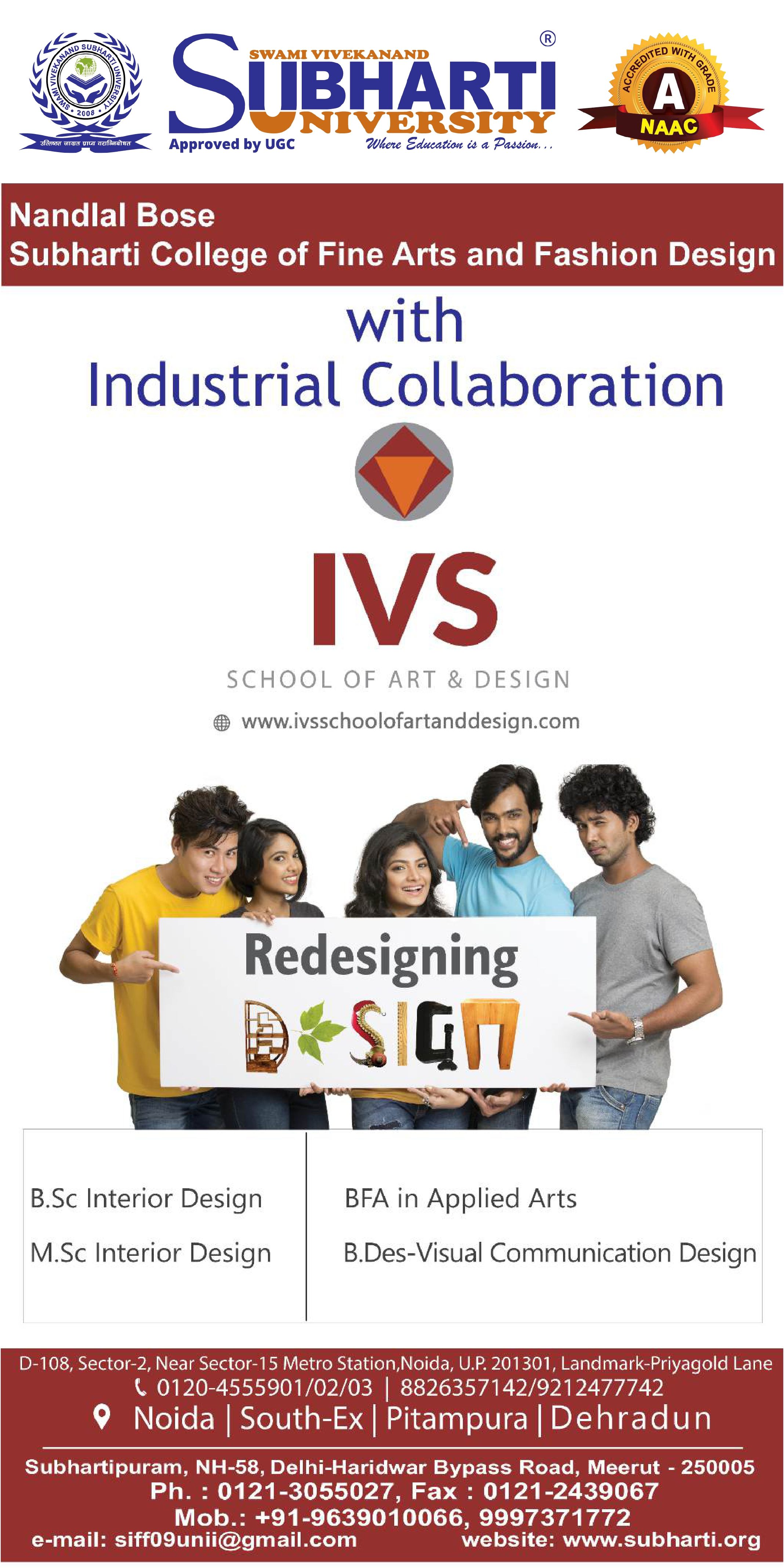 B.Sc Interior Architecture & Design Fine Arts, Subharti University